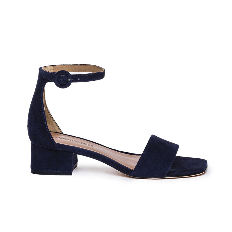 Bernardo Jalena Low Women Heels Sandals Dark Navy | ACQ769MM