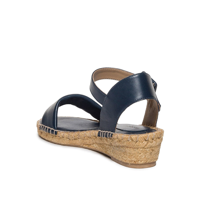 Bernardo Madrid Espadrille Women Wedge Sandals Navy | KBV580RX