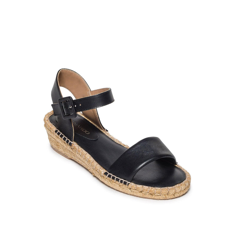 Bernardo Madrid Espadrille Women Wedge Sandals Black | OAH6796AK