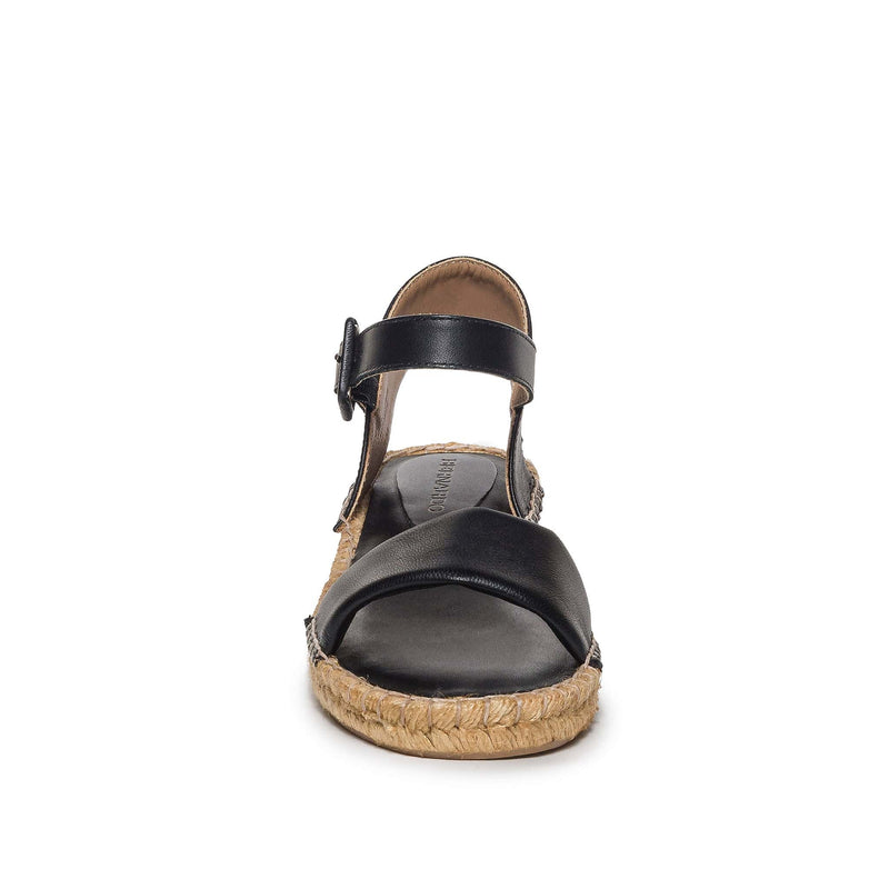 Bernardo Madrid Espadrille Women Wedge Sandals Black | OAH6796AK