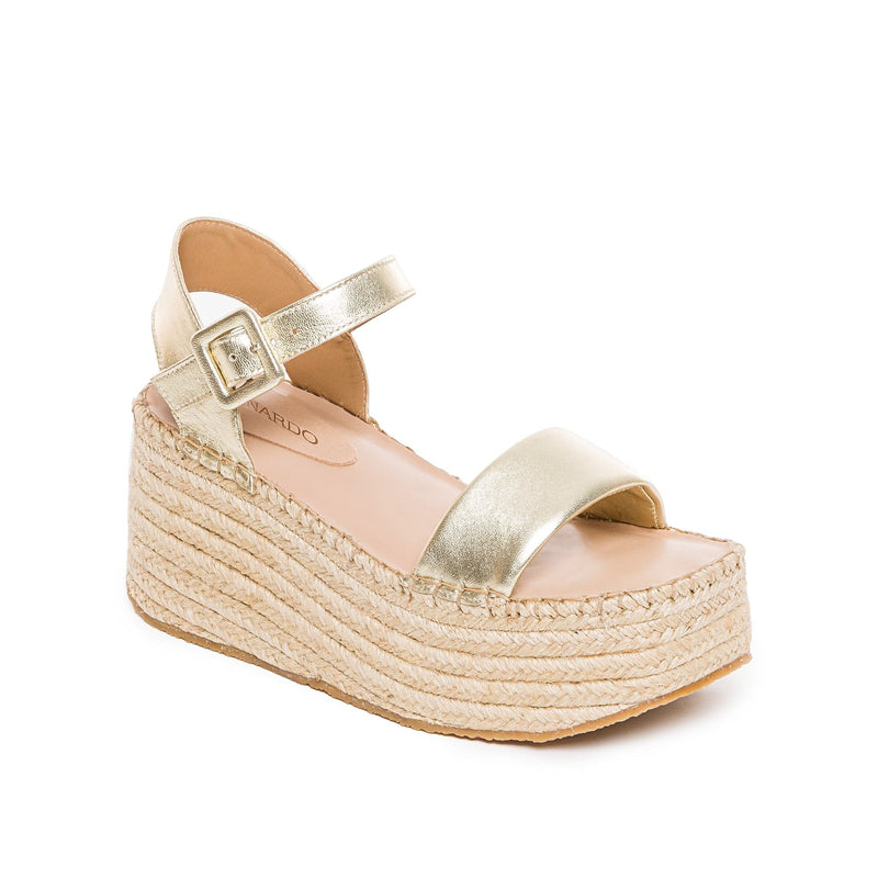 Bernardo Mallorca Espadrille Women Platform Sandals Gold | WIG7044VK