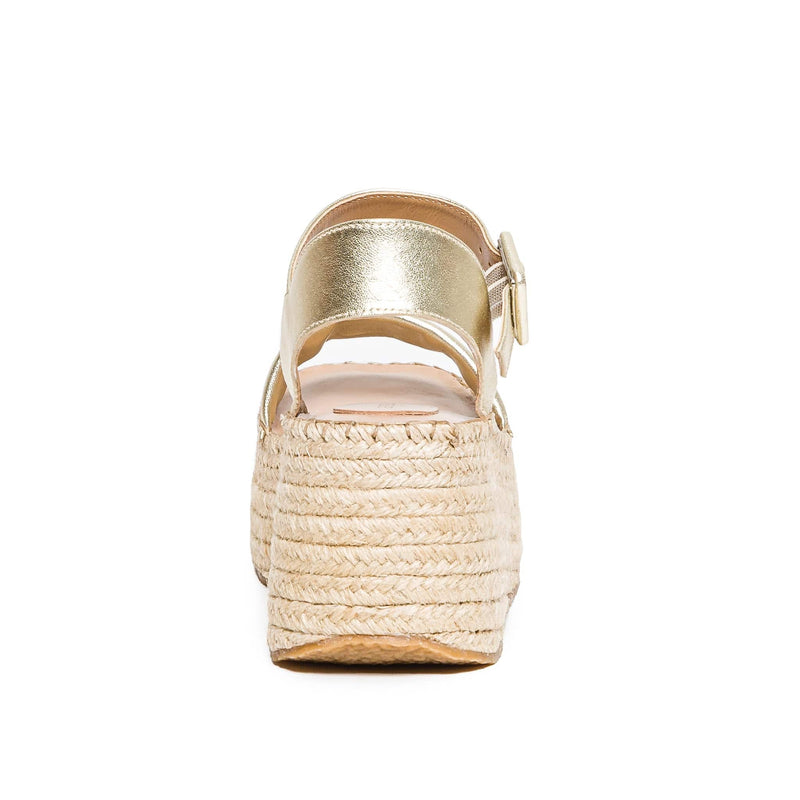 Bernardo Mallorca Espadrille Women Platform Sandals Gold | WIG7044VK