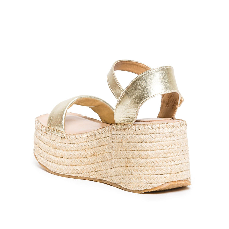 Bernardo Mallorca Espadrille Women Platform Sandals Gold | WIG7044VK