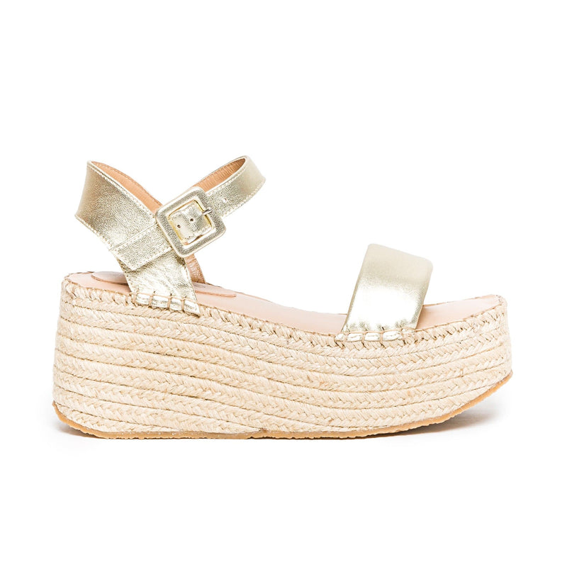 Bernardo Mallorca Espadrille Women Platform Sandals Gold | WIG7044VK