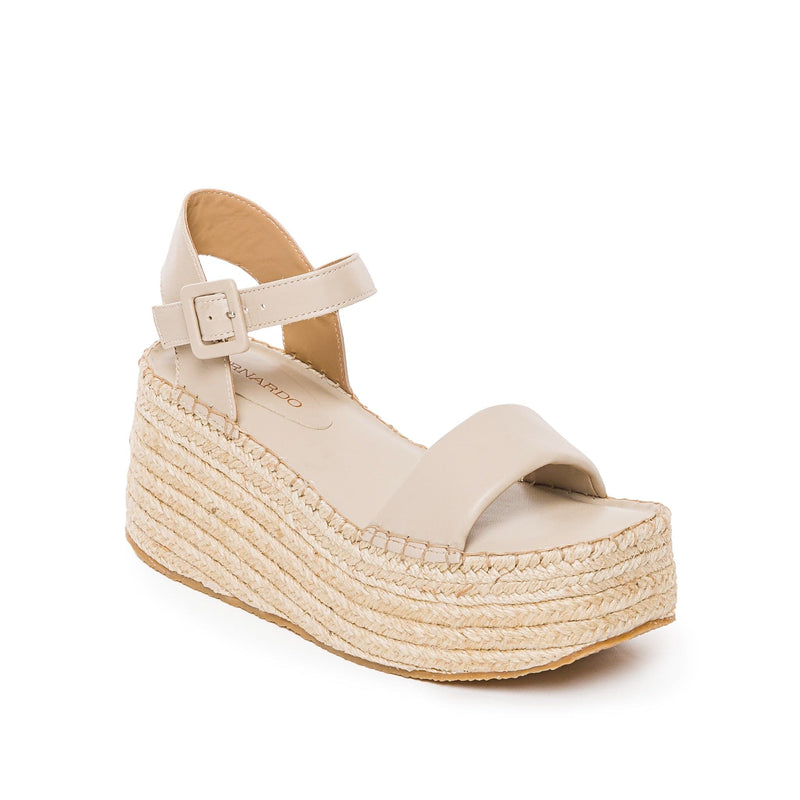 Bernardo Mallorca Espadrille Women Platform Sandals Beige | XTD5976PS