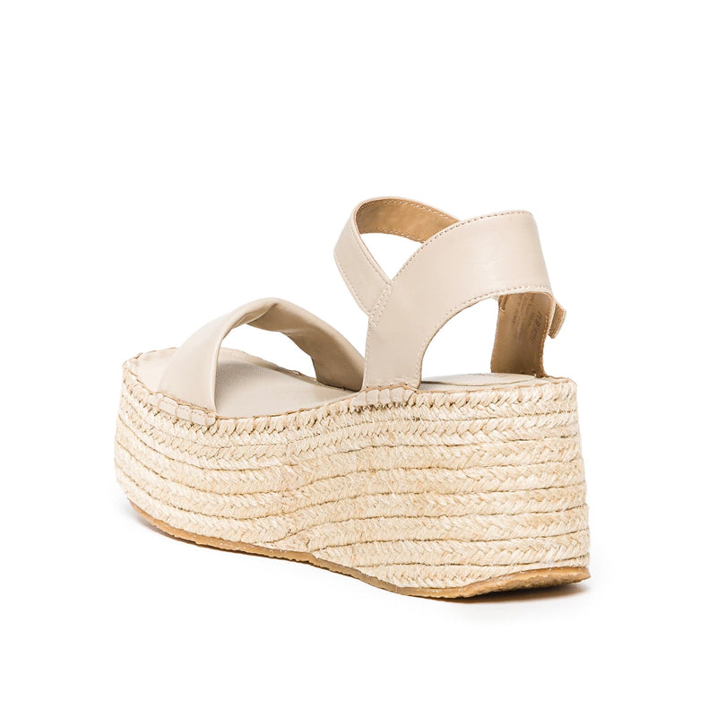 Bernardo Mallorca Espadrille Women Platform Sandals Beige | XTD5976PS