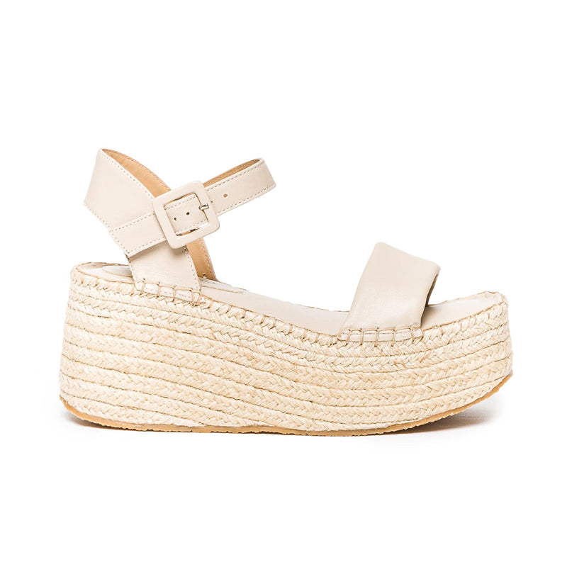 Bernardo Mallorca Espadrille Women Platform Sandals Beige | XTD5976PS