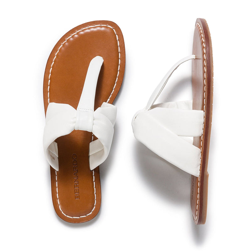 Bernardo Margaret Thong Women Slide Sandals White | AMK9822KV