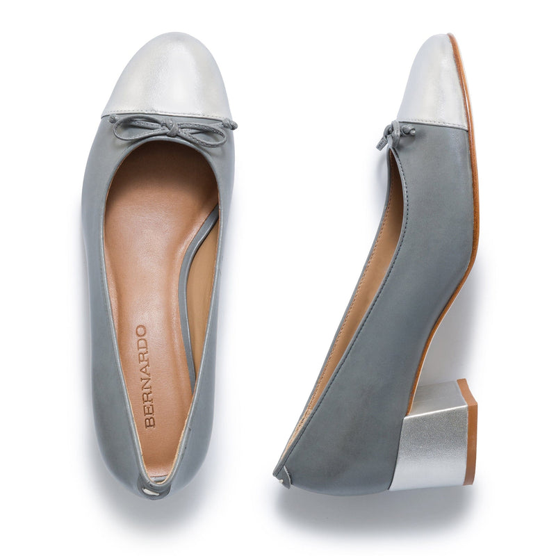 Bernardo Marisol Ballerina Women Pumps Grey Silver | OPL1825WF