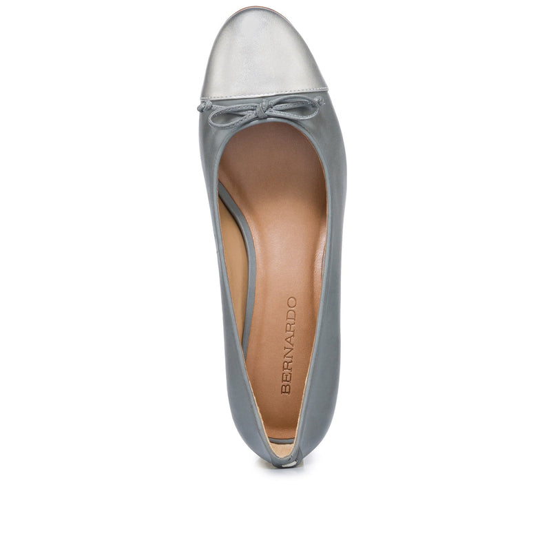 Bernardo Marisol Ballerina Women Pumps Grey Silver | OPL1825WF