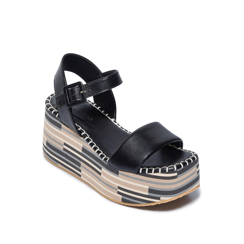 Bernardo Marley Women Platform Sandals Black | CAE319SV