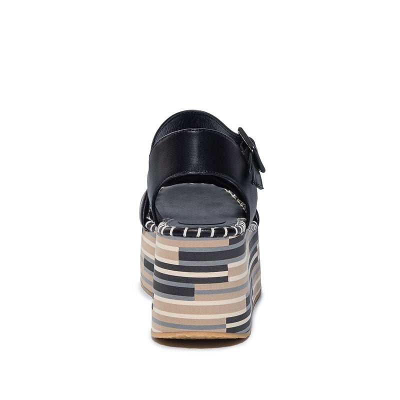 Bernardo Marley Women Platform Sandals Black | CAE319SV