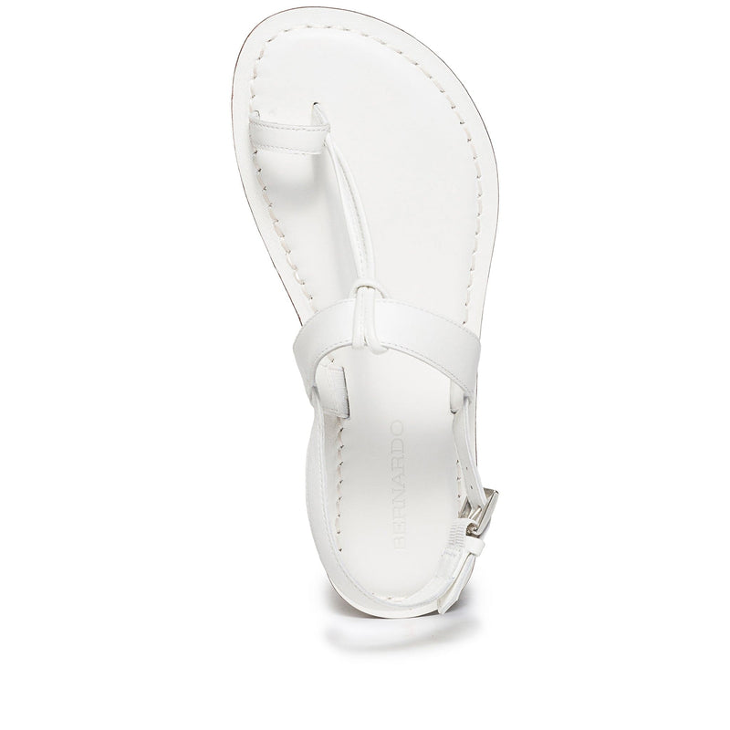 Bernardo Maverick 2 Toe Ring Women Flat Sandals White | FRF6844FW