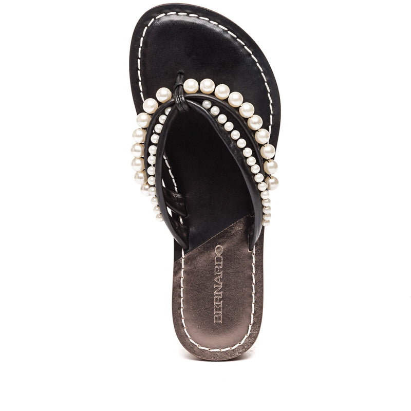 Bernardo Miami Pearl Women Slide Sandals Black | MYJ8122IB