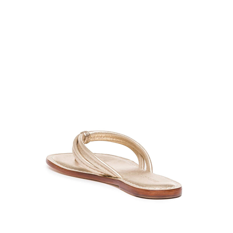 Bernardo Miami Thong Women Slide Sandals Gold | QXP3315UG