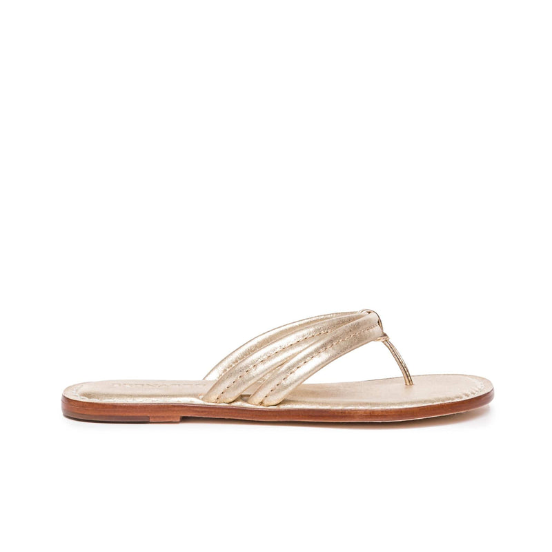 Bernardo Miami Thong Women Slide Sandals Gold | QXP3315UG