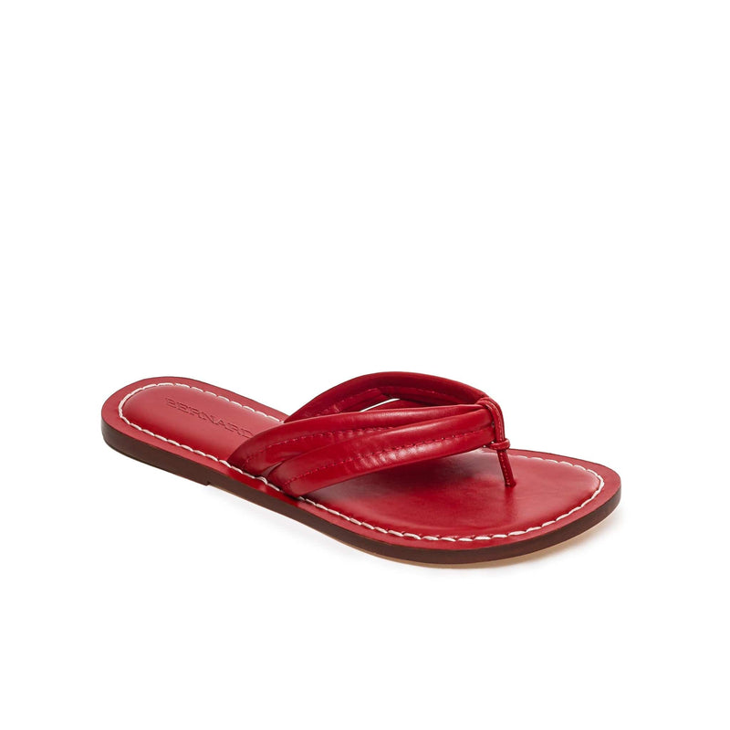 Bernardo Miami Thong Women Slide Sandals Red | JBX982AB