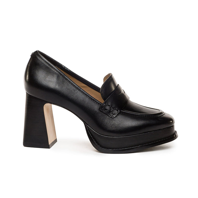 Bernardo Natalie Platform Women Loafers Black | UWK9417MK