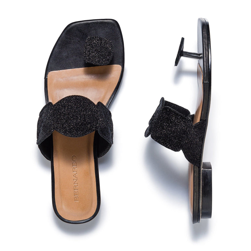 Bernardo Palermo Women Slide Sandals Black | SUQ2794RL