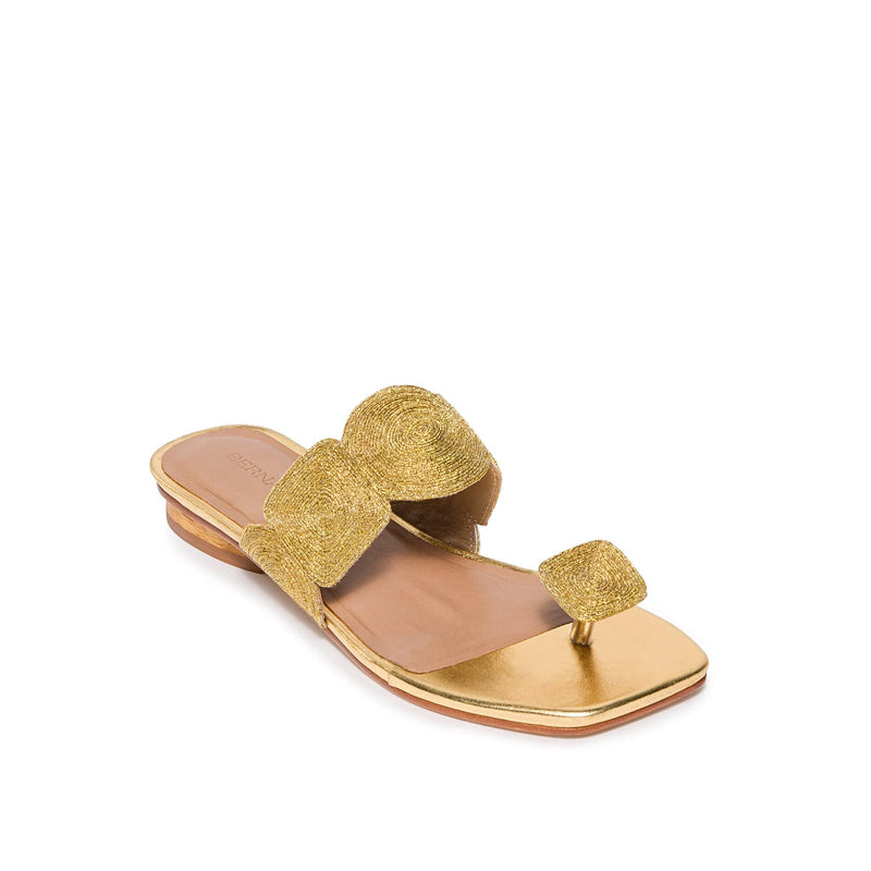 Bernardo Palermo Women Slide Sandals Gold | MEP45100CM