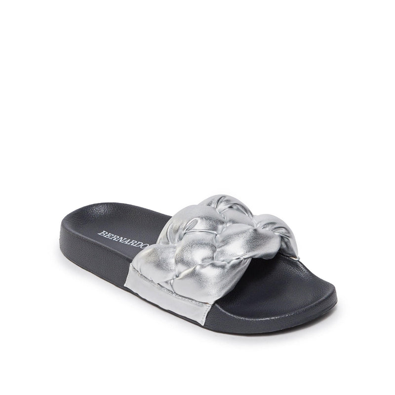 Bernardo Rylee Pool Women Slide Sandals Silver | JCJ4744EC