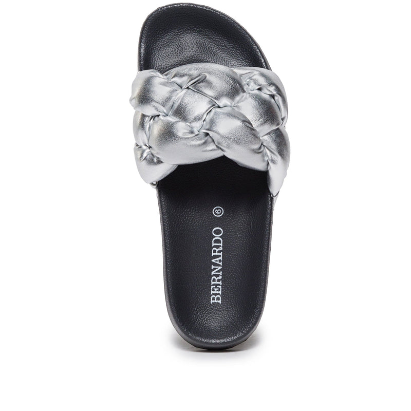 Bernardo Rylee Pool Women Slide Sandals Silver | JCJ4744EC