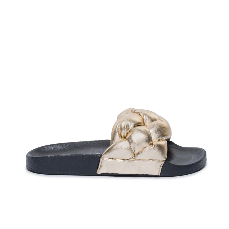 Bernardo Rylee Pool Women Slide Sandals Gold | AYR3161BD