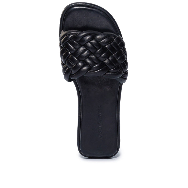 Bernardo Troy Woven Women Slide Sandals Black | RMC1416LB