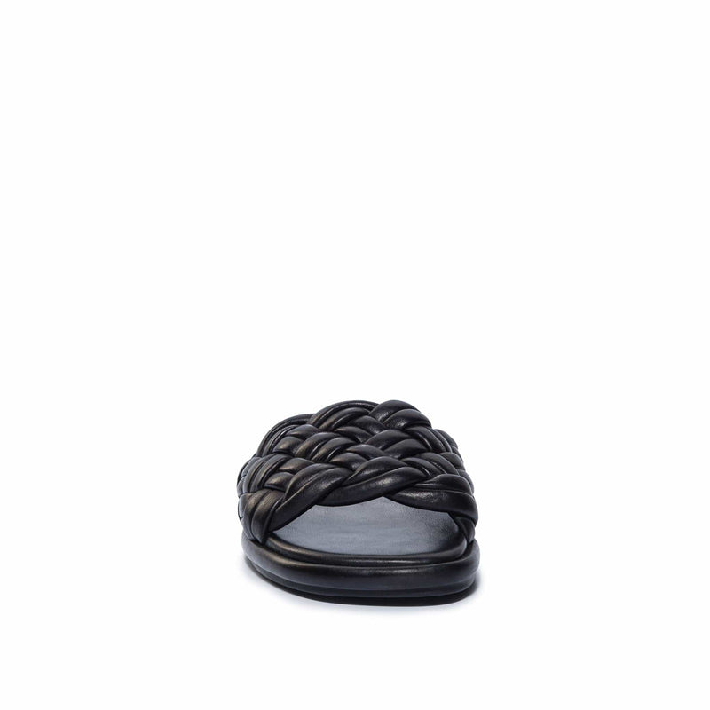 Bernardo Troy Woven Women Slide Sandals Black | RMC1416LB