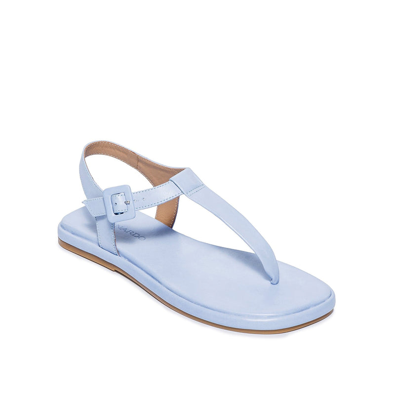 Bernardo Tucson T-Strap Women Flat Sandals Blue | GBC1934KS