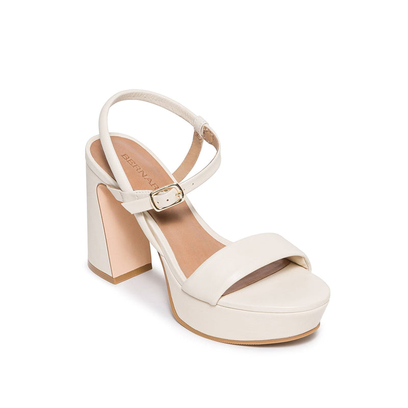 Bernardo Ventura Women Platform Sandals White | PGL2718DL