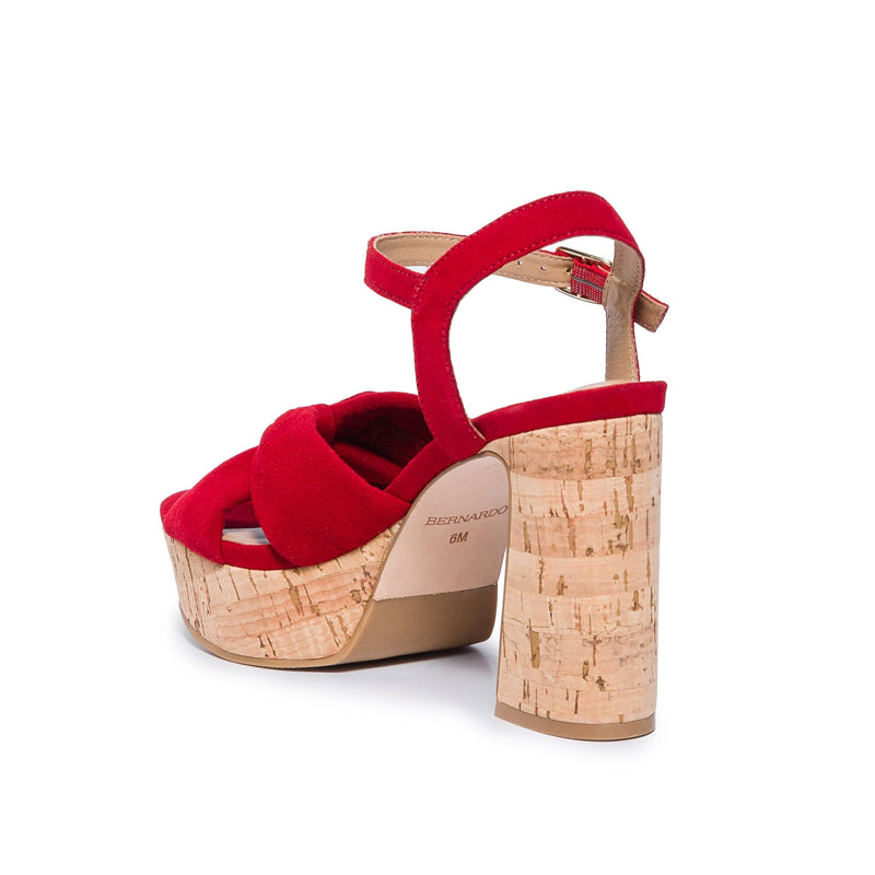 Bernardo Veronika Women Platform Sandals Red | IJC2747CL