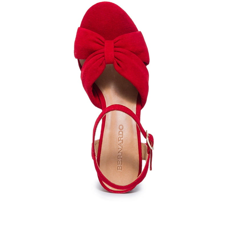 Bernardo Veronika Women Platform Sandals Red | IJC2747CL