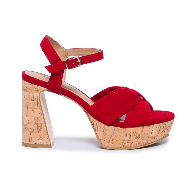 Bernardo Veronika Women Platform Sandals Red | IJC2747CL